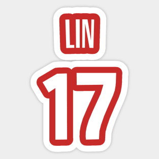 Jeremy Lin Toronto Raptors Jersey Sticker